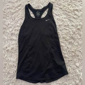 black nike dry fit tank top. size XS